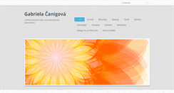 Desktop Screenshot of gabrielacanigova.cz