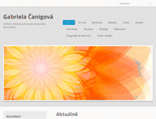 Tablet Screenshot of gabrielacanigova.cz